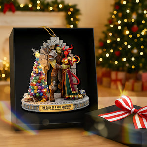 Monster & Devil Newlywed Couple Acrylic Ornament, Personalized Gifts For Couple 08qhqn191125