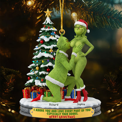 Spicy Twist Couple Ornament - Personalized Christmas Gifts For Couples 03OHQN160925-Homacus