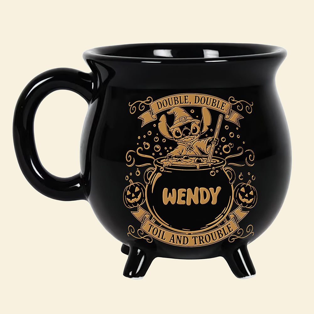Cute Trouble Witch Cauldron Mug - Personalized Gifts For Witch Lovers 02tota210825