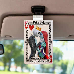 Gothic Skeleton Couple Car Visor Clip – Personalized Gifts For Couple 08nalu201225