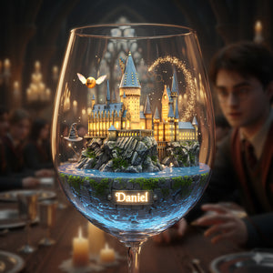 Mystical Castle Realm Drinking Glass - Personalized Gift For Fantasy Lovers 06HYLU191225