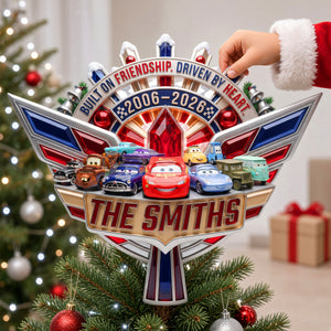 Racemas Acrylic Christmas Tree Topper - Personalized Gifts For Family 08haqn011026
