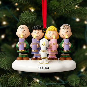Cute Advent Candles Gang Acrylic Ornament - Personalized Gifts For Christians 08QHLU211025