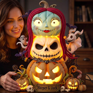 Spooky Pumpkin Acrylic Light Box - Personalized Gifts For Halloween 06hutn300726