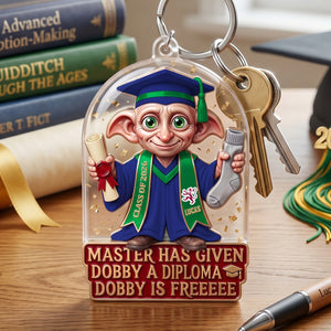 Master Has Given Me A Degree  - Celebrate Graduation Keychain - Personalized Gifts For Graduates 02hutn150526