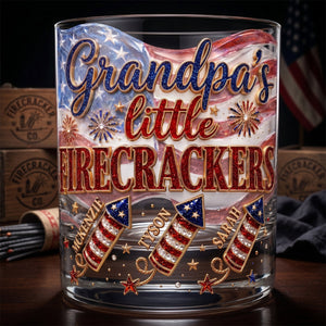 Firecrackers Drinking Glass - Personalized Gifts For Grandpas 052padt300526