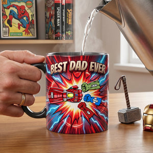 Best Dad Ever Magic Coffee Mug - Personalized Gifts For Dads 03NATN160426