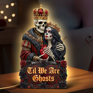 Gothic Skeleton Couple Acrylic Light Box – Personalized Gifts For Couple 04huqn091225
