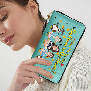 Personalized Gift For Mom Twill Faux Leather Wallet, Big Cheese In Our Heart 01XQLU070325PA - Leather Wallet - GoDuckee