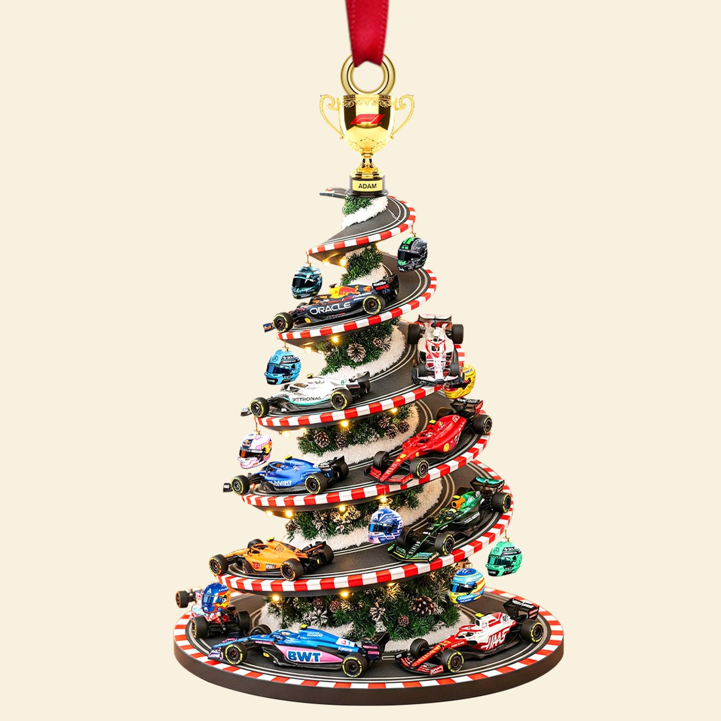 Personalized Gifts For Racing Cars Lovers Christmas Acrylic Ornament 03hytn090925