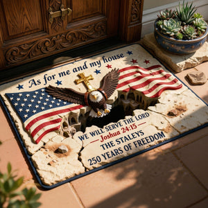 250 Years Of Freedom Doormat - Personalized Gifts For Family 01TGQN140426