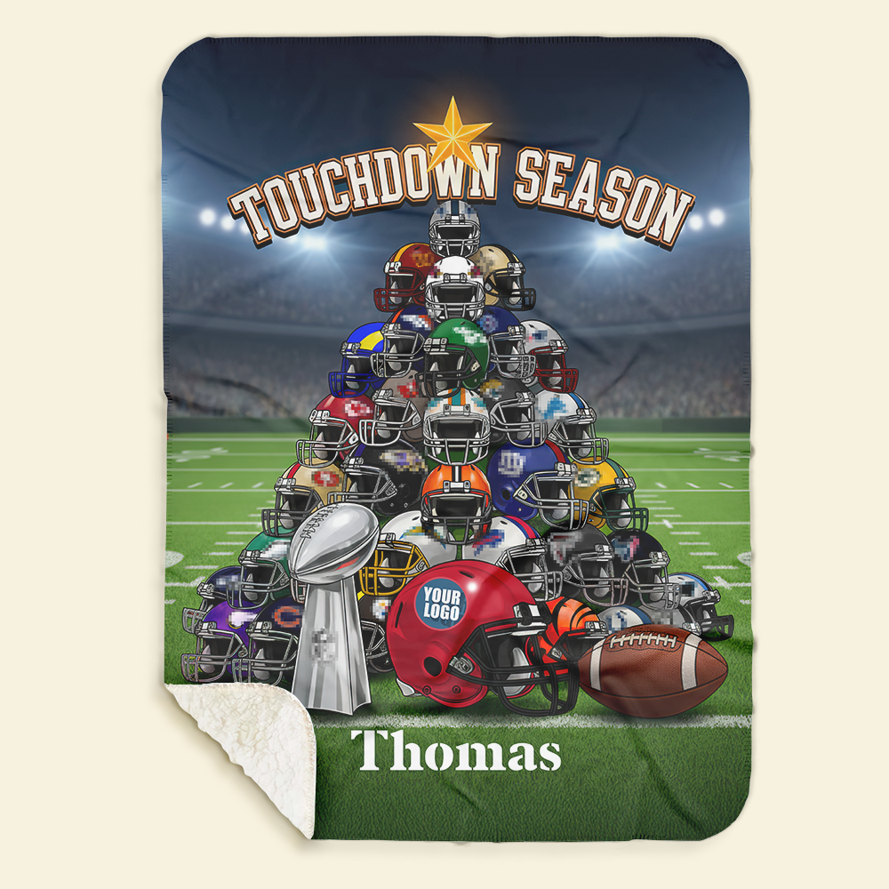 Touchdown Season Blanket Personalized Gifts For Fans 06HUDT071025