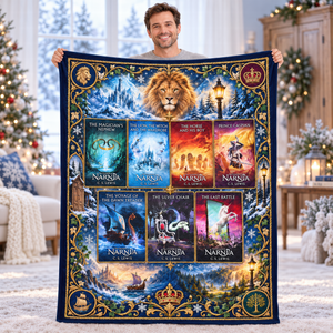 Magical Kingdom Book Collection Blanket - Personalized Gifts For Fantasy Lovers 07naqn081026