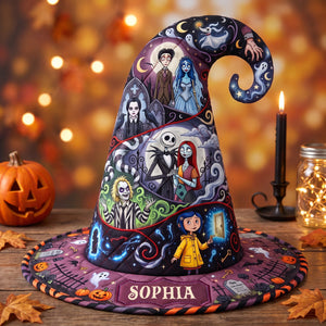 Macabre Quilted Witch Hat - Personalized Gifts For Witch Lover 04haqn130826