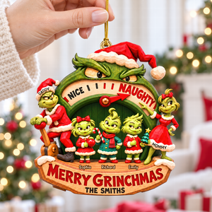 Naughty Family Christmas Ornament - Personalized Gifts For Family 05HAQN081026