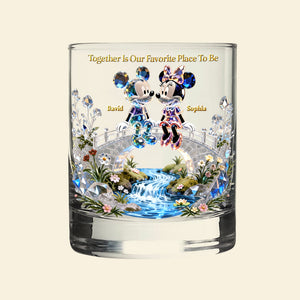 Forever Love Round Glass - Personalized Gifts For Couple 01OHQN230126