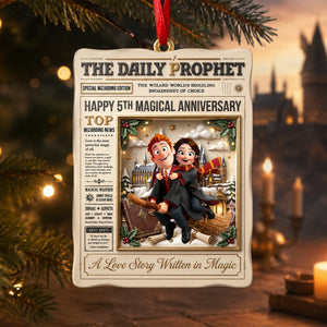 Eternal Affection Anniversary Ornament - Personalized Christmas Gifts For Couple 02TOQN180826