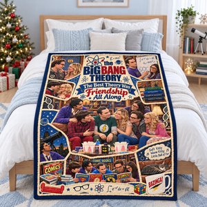 Science & Sitcom Friends Christmas Blanket - Personalized Gifts For TV Show Lovers 06TTQN081026