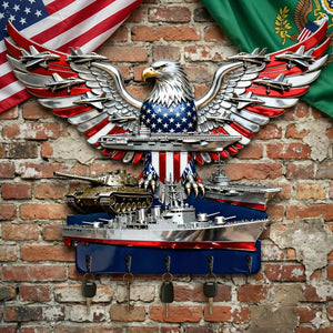 Armed Eagle Key Hanger – Personalized Gift For Veterans & Patriots 04qhtn280126