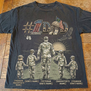 Best Veteran Dad Ever Shirt, Personalized Gifts For Military Dad 02qhdt250526