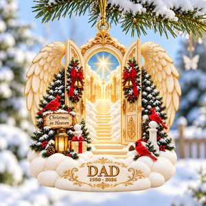 Christmas In Heaven Ornament - Personalized Memorial Gifts For Family 01toqn201026
