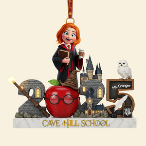 Teacher Acrylic Christmas Ornament - Personalized Gifts For Teacher 02nata121125