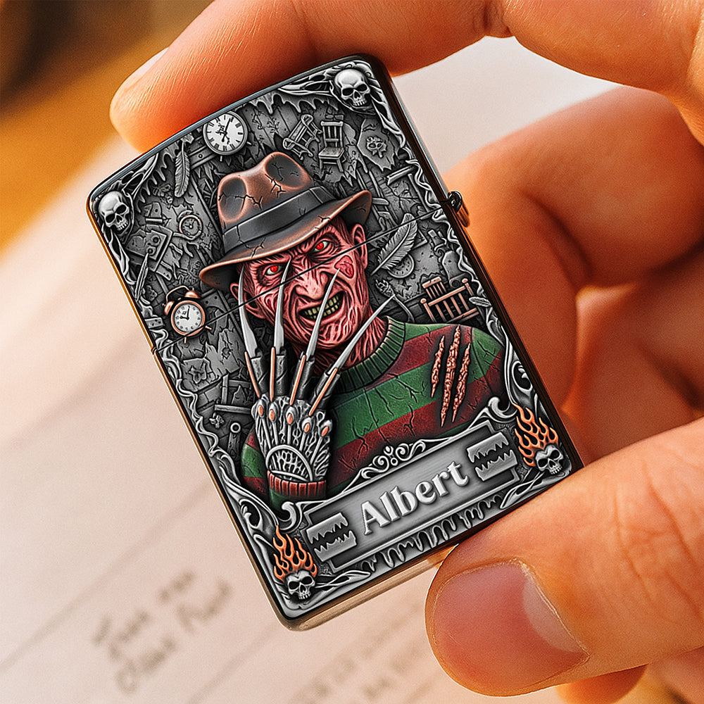 Creepy Movie Lighter - Personalized Gifts For Horror Movie Fans 01huqn070825