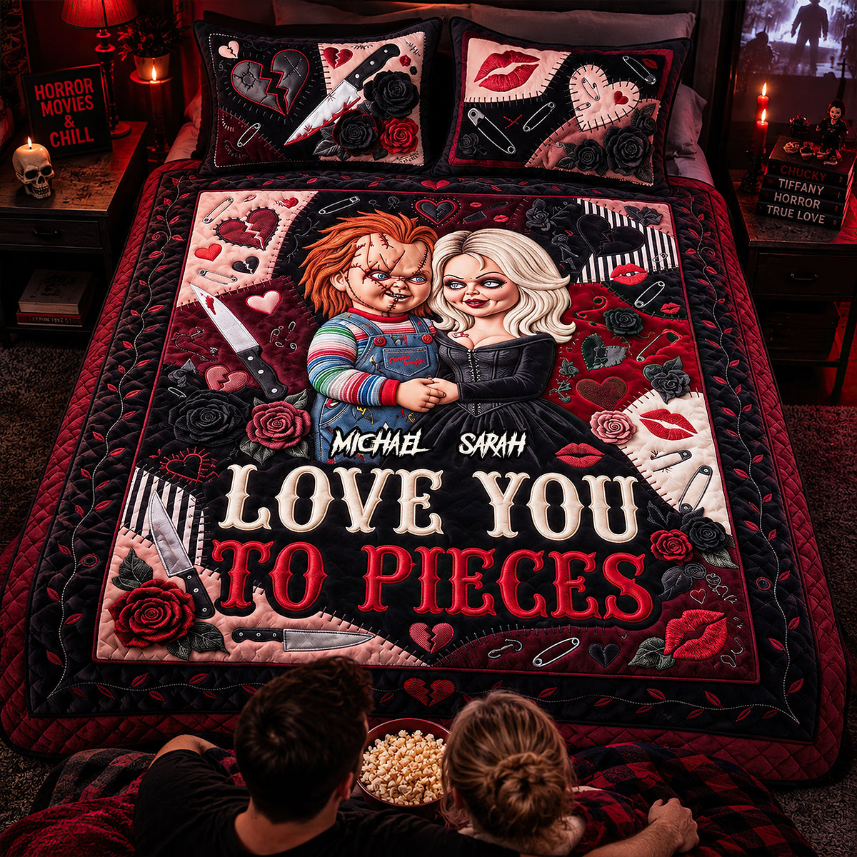 Scary Villain Quilt Bed Set - Personalized Gifts For Couple 02tydt150826