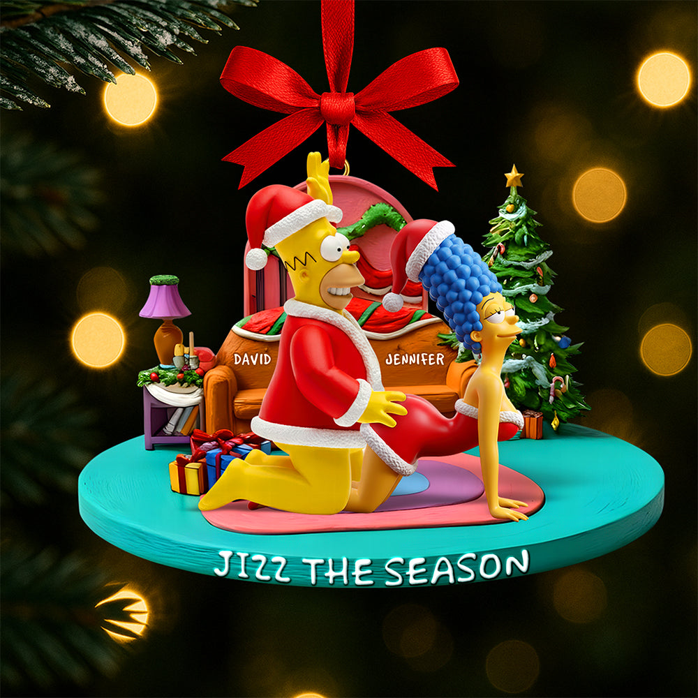 Mischievous Couple Fun Christmas Ornament – Personalized Gifts For Couple 02qhqn160925