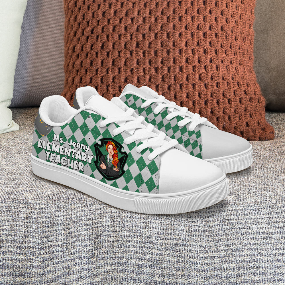 Best Teacher, Personalized Casual Shoes, Gifts For Teacher, 04htpo280723tm - Shoes - GoDuckee
