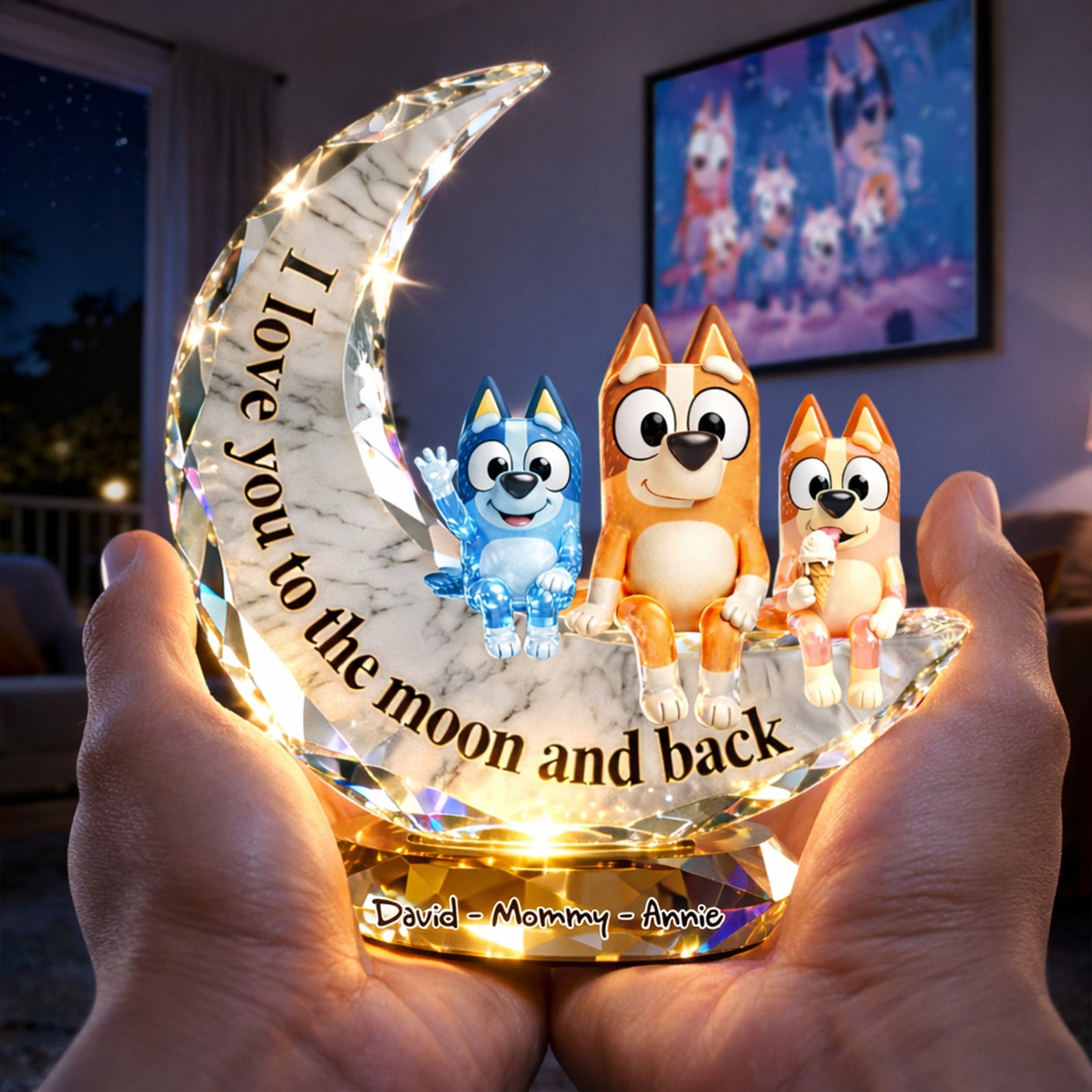 Under The Moonlight Acrylic Plaque - Personalized Gifts For Mom 06OHLU130226