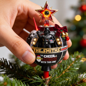 Empire Celebrates The Holidays Tree Topper - Personalized Christmas Gifts For Family 04hadt190826