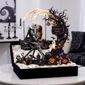 Spooky Swing Couple Acrylic Light Box - Personalized Halloween Gifts For Couple 04palu310826-Homacus