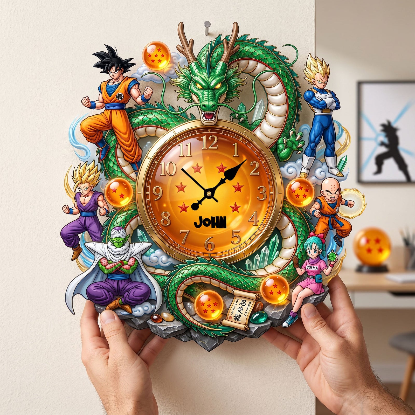 Power Acrylic Hanging Wall Clock Personalized Gifts 01TYLU230726