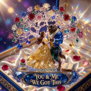 Fairy Tale Dancing Couple Acrylic Plaque - Personalized Gifts For Couple 04tylu260526