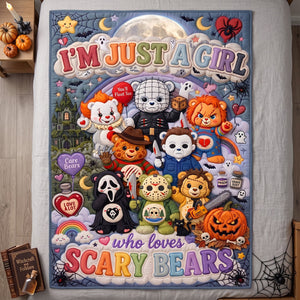Cute Creepy Halloween Blanket - Personalized Gifts For Halloween 03patn120826