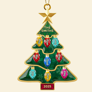 Family Light-Up Christmas Tree Ornament Personalized Gifts For Family 01NADT161025