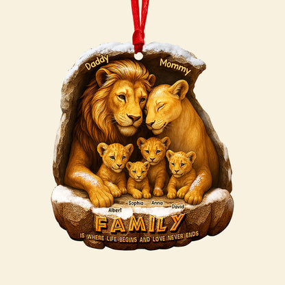 Majestic Family Christmas Ornament, Personalized Gifts For Family 02qhqn270825