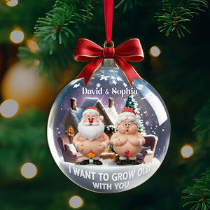 Funny Old Couple Personalized Gifts For Couple Christmas Ornament 06ohlu240925