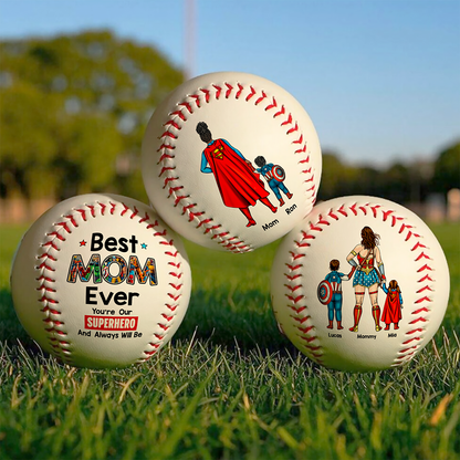 Personalized Gift For Mom Baseball Mother's Day Super Mom-Homacus
