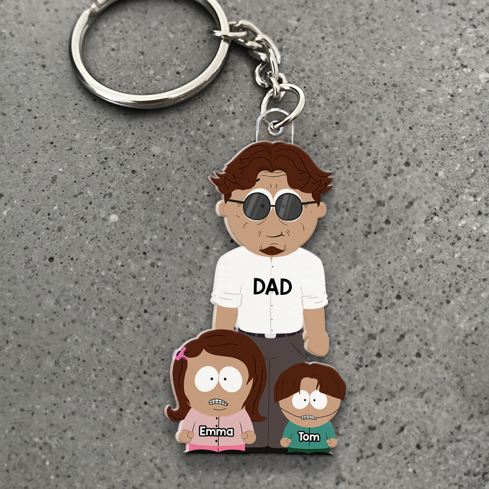 Dad Keychain - Personalized Gifts For Dad 03QHHU160525HG