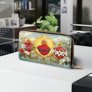 Trinity of Love Leather Wallet Purse 10acxn030425