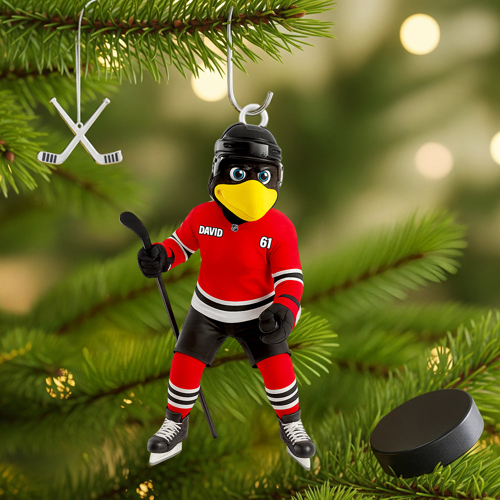 Ice Rink Spirit Christmas Ornament Personalized Gifts For Hockey Players 04HUDT050925-Homacus