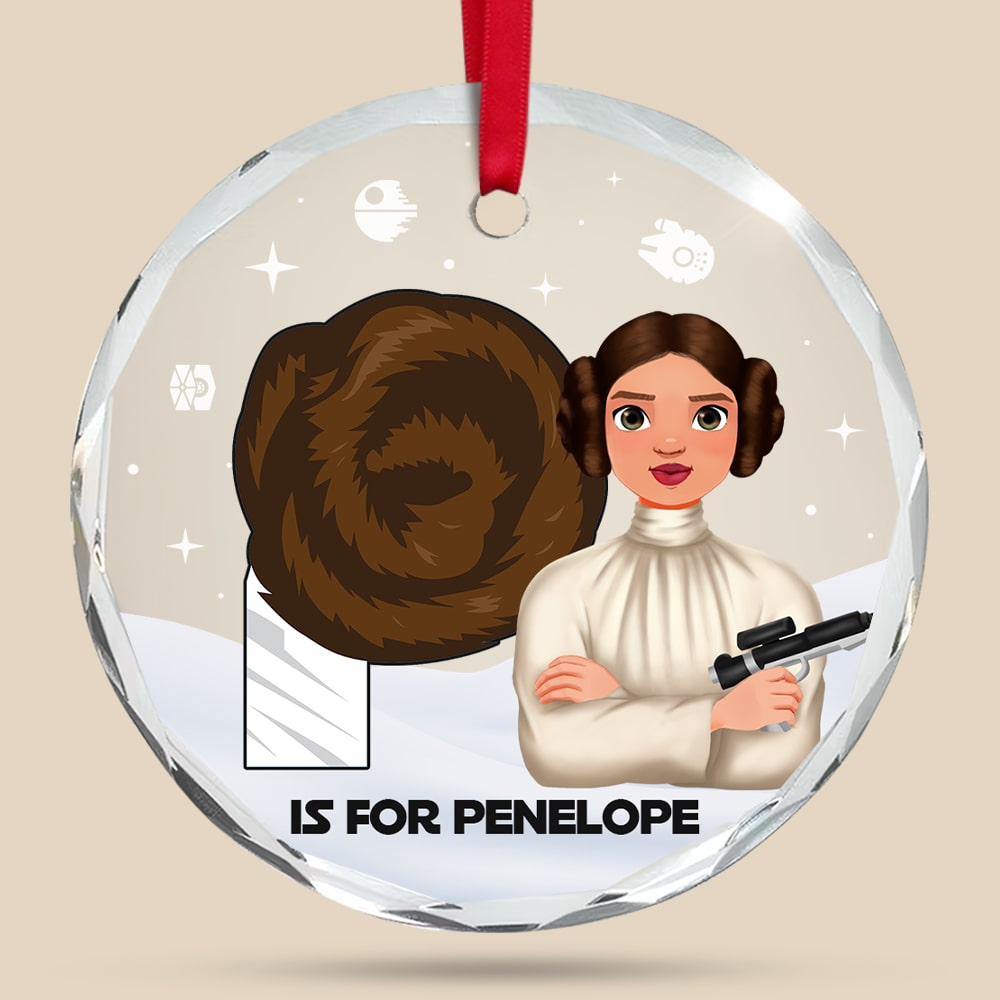 Custom Alphabet Letter Gifts For Movie Fans Christmas Ornament 02katn221024 - Ornament - GoDuckee