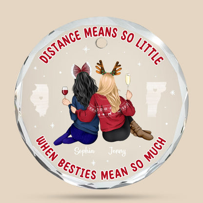 Personalized Gifts For Besties Christmas Ornament 02pgtn071024 - Ornament - GoDuckee