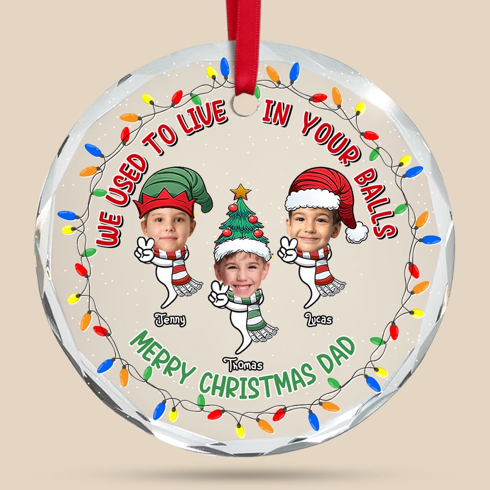 Custom Photo Gifts For Dad Christmas Ornament 03ohtn151024 - Ornament - GoDuckee