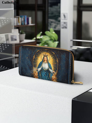 Catholight  Celestial Devotion Leather Wallet Purse