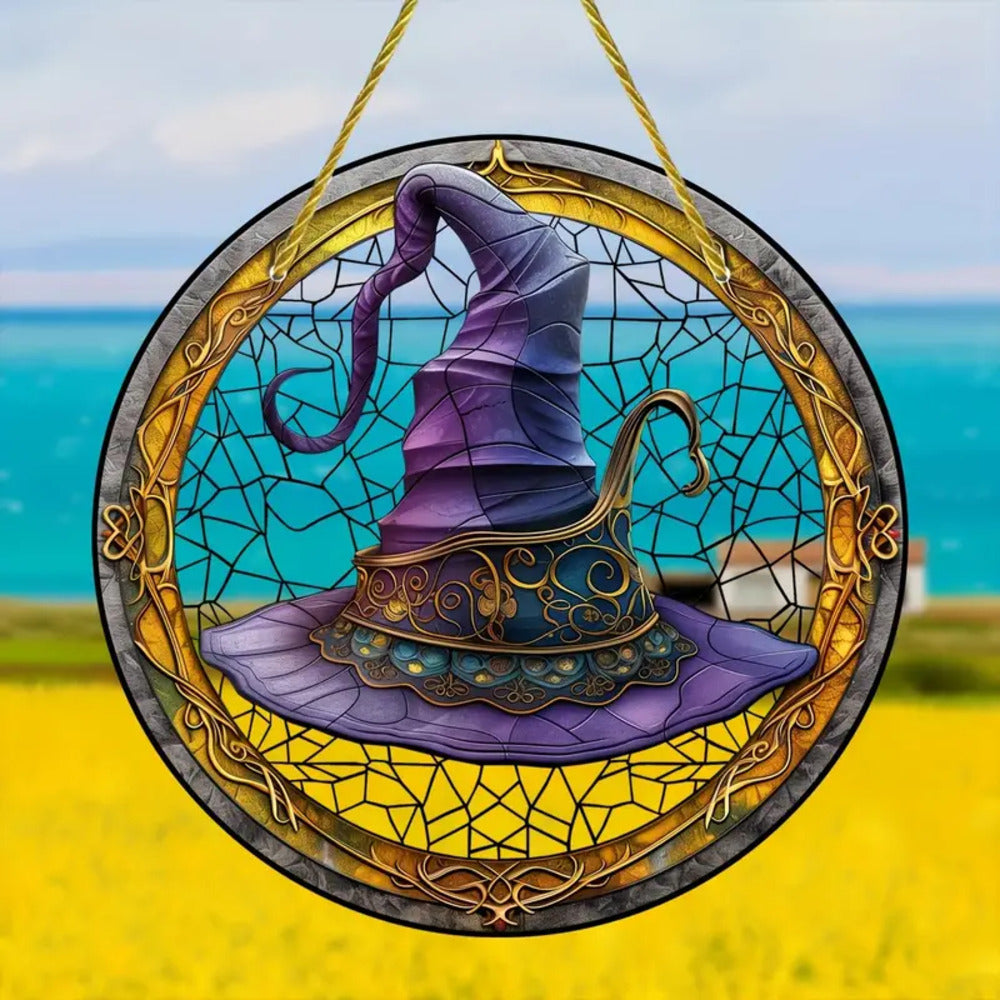 Magic Hat Colorful Suncatcher Ornament Halloween Gift 13ACXX270824 - Ornament - GoDuckee