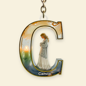 Custom Initial Letter Acrylic Keychain - Personalized Gifts For Fans 05NAPU110625