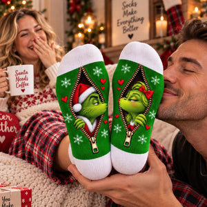 Sweet Mischief Matching Socks - Personalized Christmas Gifts For Couple 04naqn170926